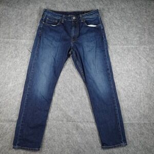 Bonobos Jeans Mens 34x30 (Actual 32x28) Dark Blue Stretch Tencel Cotton Blend